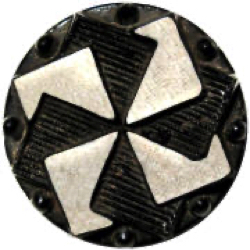 22-1.6  Radial designs (pinwheel) - painted black glass